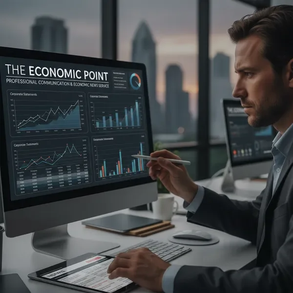 ניתוח מעמיק של דוחות כספיים תאגידיים על מסך מחשב